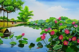 粘土莲花作品