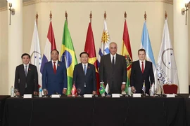 越南国会主席王廷惠同南方共同市场议会领导人举行会谈并发表联合新闻公报
