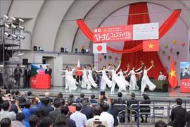 2023年在日本越南节。图自越通社