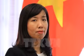越南外交部发言人黎氏秋姮。（图片来源：越通社）