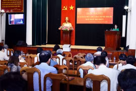 5月份北部各省（市）委和中央直属机关党委报告员会议。（图片来源：越通社）