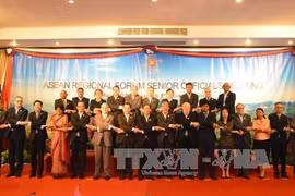 资料图：在老挝召开的东盟地区论坛高官会。