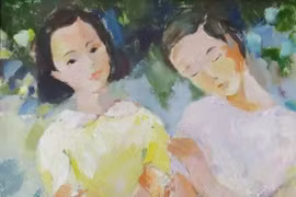 “四人画展”中的一个作品。
