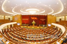 越共第十二届中央委员会第六次全体会议在河内圆满闭幕。（图片来源：越通社）