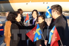 越南国会主席阮氏金银对瑞典进行访问