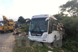 ​附图：一场严重的道路安全交通事故。（图片来源：越通社）