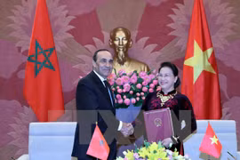 摩洛哥众议院议长哈比博·马勒克结束对越南的正式访问