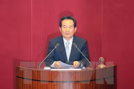 韩国国会议长丁世均（图片来源：Yonhap）