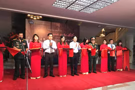 “走过战争”的图片展开幕式。（图片来源：越通社）​