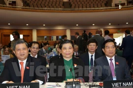 丛氏放出席议联第136届大会全体会议（图片来源：越通社）