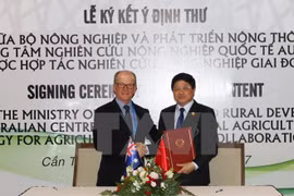 签字仪式。（图片来源：越通社）