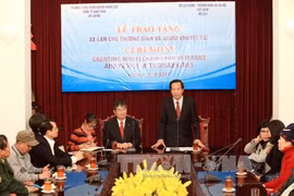 越南劳动荣军与社会部部长陶玉容​发表讲话（图片来源：越通社）