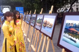 ​ 参展的作品。（图片来源：越通社）