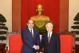 越共中央总书记阮富仲会见埃及总统阿卜杜勒•法塔赫•塞西