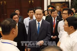 国家主席陈大光主持2017年APEC领导人会议周各项活动总排演。（图片来源：越通社）