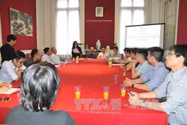 旅比越南大学生协会第三次大会全景。