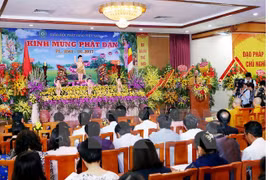 5月10日举行的佛历2561年佛诞大典。