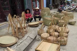 岱衣族人和侬族人的各种竹编产品。（图片来源：因特网）