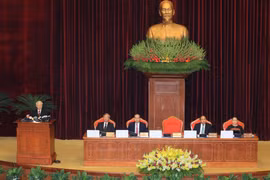 越共中央总书记阮富仲在会上发表讲话。（图片来源：越通社）