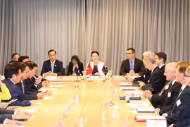 越南国会主席阮氏金银出席越南-澳大利亚企业对话会