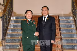 泰国总理巴育会见越南国防部部长吴春历大将（图片来源：越通社）