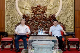 韩国HAO集团同越南兴安省领导会晤。（图片来源：http://baohungyen.vn）