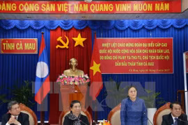 老挝国会主访问。（图片来源：越通社） 