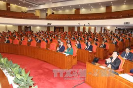 越共十二届中央委员会第六次全体会议场景。（图片来源：越通社）
