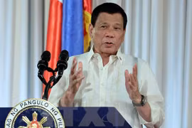 菲律宾总统罗德里格·杜特尔特。（图片来源：EPA/TTXVN）