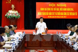 郑廷勇副总理在会上发表讲话。（图片来源：越通社）