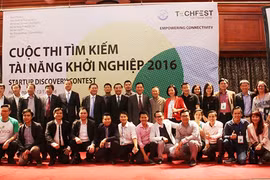 附图：2017年越南创业日。（图片来源：越通社）