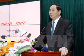 越南国家主席陈大光（图片来源：越通社） 