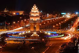 ​金边一角。（图片来源：越通社）