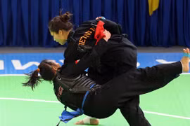 越南队在2017年东南亚班卡苏拉锦标赛上居第二位（图片来源：sggp.org.vn）