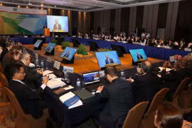 第24次亚太经合组织中小型企业部长会议场景。（图片来源：越通社） 