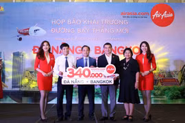 越南岘港直飞曼谷航线开通仪式。