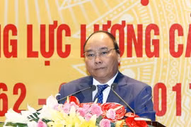 阮春福在会议上发表指导性讲话。（图片来源：越通社）