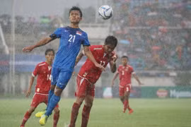 第29届东南亚运动会男足比赛：缅甸队首战告捷2-0轻取新加坡队（图片来源：因特网）