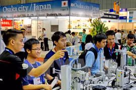 越南国际机床和金属加工机械展。（图片来源：越通社）