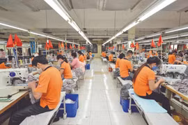 越南纺织企业掌握加大出口力度的机会。图自越通社