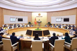 12月7日，越南政府总理范明政主持召开政府11月份例行会议。图自越通社