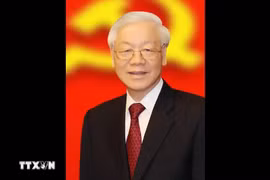 越共中央总书记阮富仲。图自越通社