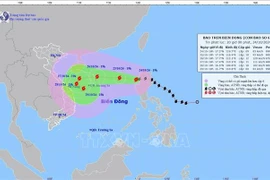 越南政府总理：主动应对台风“潭美”。图自越通社