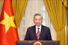 越南共产党中央委员会总书记、越南社会主义共和国主席苏林。图自越通社