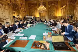 第八次越法高级别经济对话在巴黎举行。图自越通社