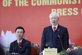 阮富仲总书记主持新闻发布会 介绍越共十三大的结果