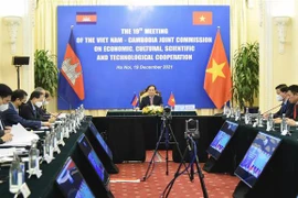 越柬经济、文化、科技合作联合委员会第十九次会议在线举行