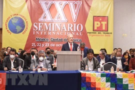 第25届“政党与新社会”国际研讨会上的政党高度赞赏阮富仲总书记的贺信