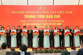 越南共产党第十三次全国代表大会新闻中心正式启用