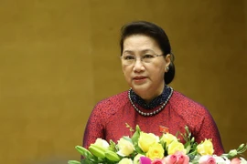 越南国会主席阮氏金银向巴西参议院议长帕切科和众议院议长里拉致贺电